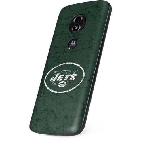 NFL New York Jets Distressed Moto E5 Play Skin